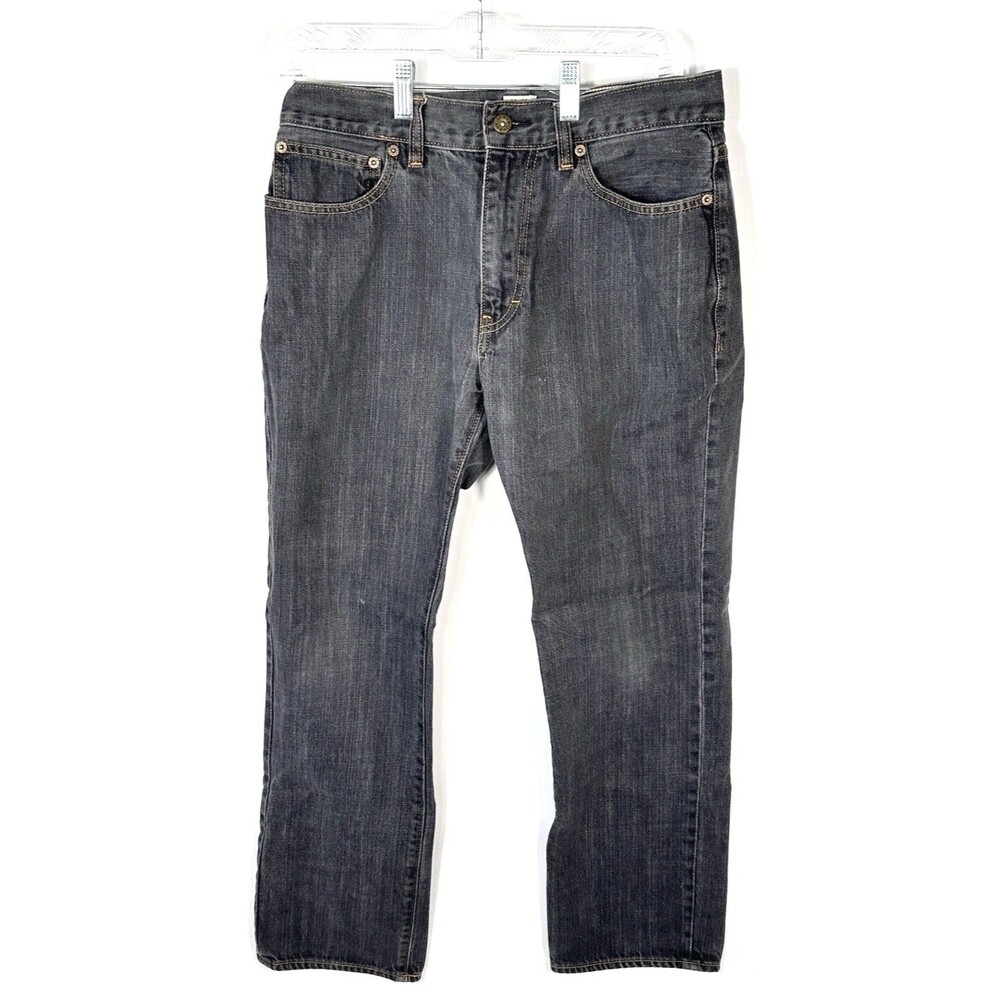 J.Crew Mens Vintage Slim Fit Denim Jeans 30x30 Charcoal Gray Actual 30x28